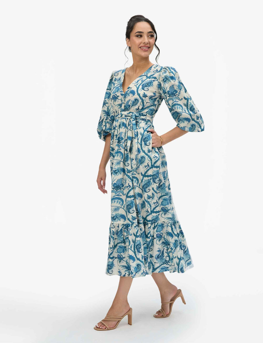 Seraphina 'Phoenix Rising' Maxi Pocket Dress