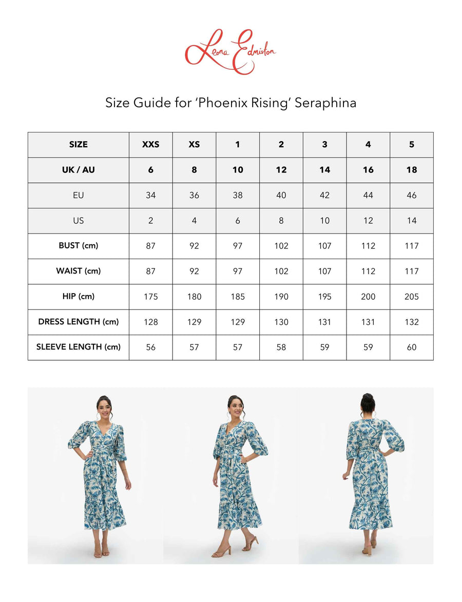 Seraphina 'Phoenix Rising' Maxi Pocket Dress