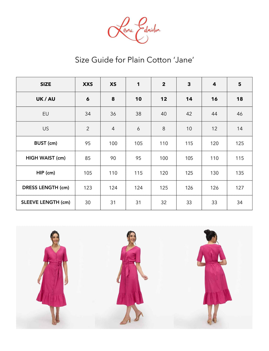 Jane 100% Cotton Midi Shirtdress in Pink