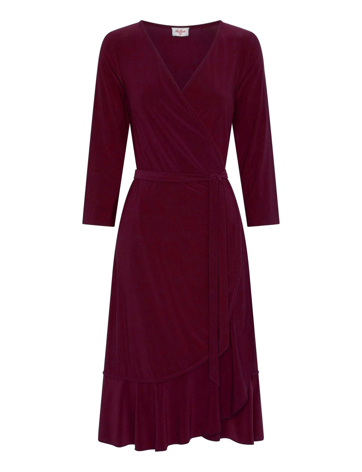 Faye True Wrap Dress - Raspberry