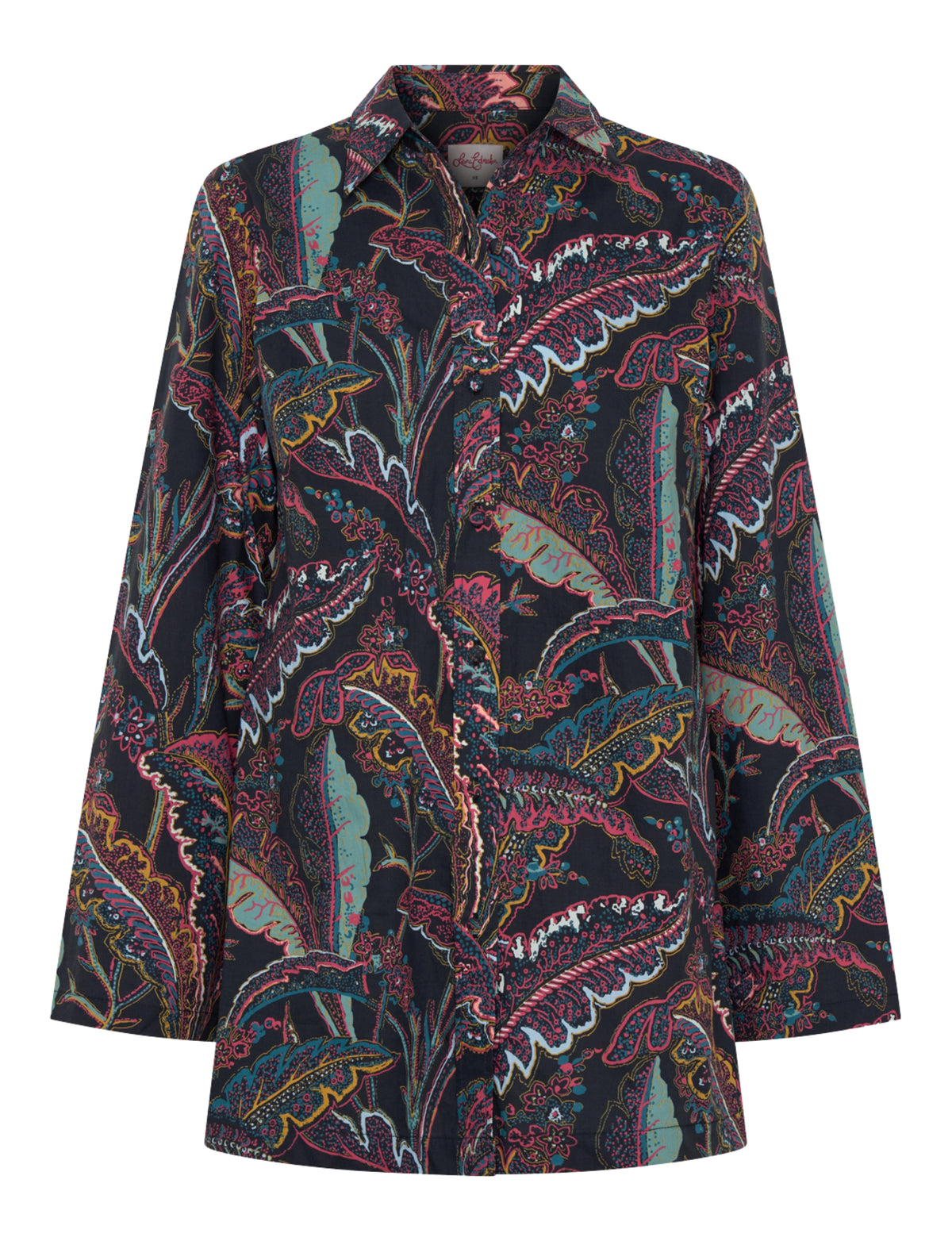 Hazel 'Rain Forest' Long Sleeve Tunic Shirt