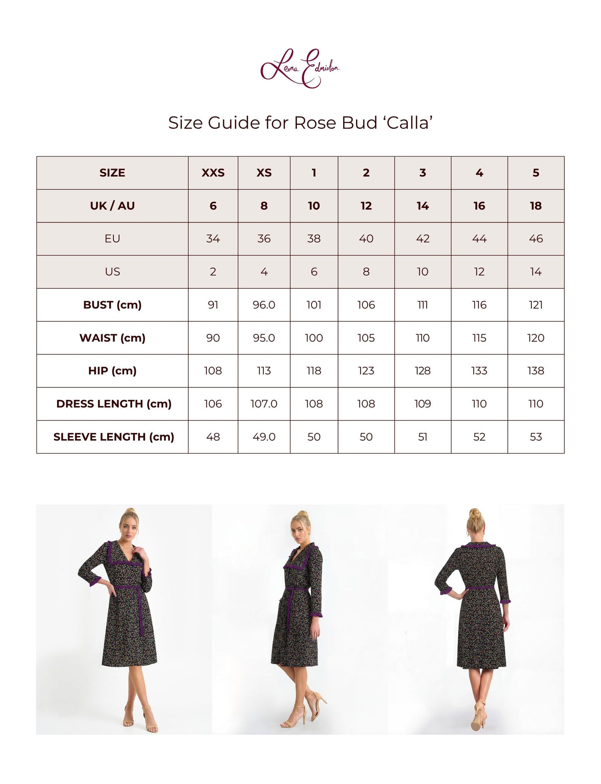 Calla 'Rose Bud' Ruffle Trim Knee-Length Dress