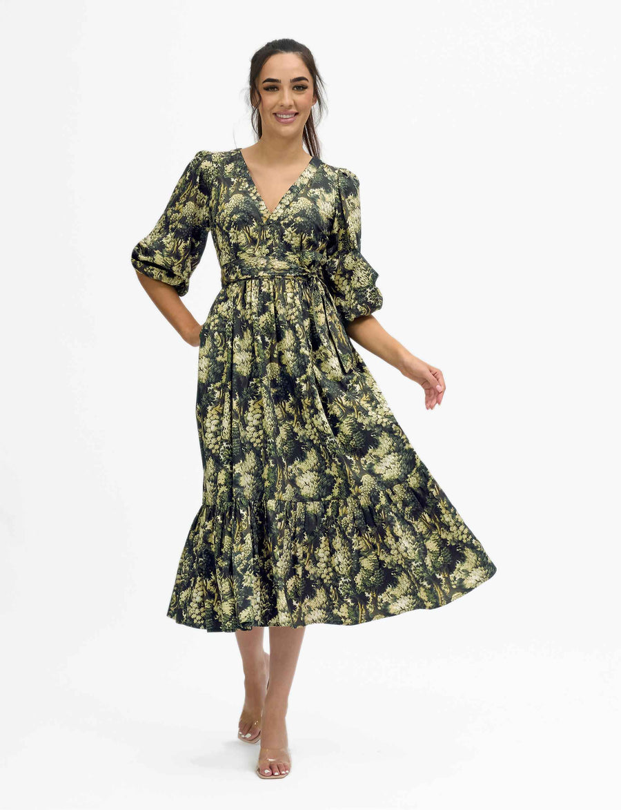 Siera 'Into The Woods' Loose Fit Double Tiered Dress NEW ARRIVAL