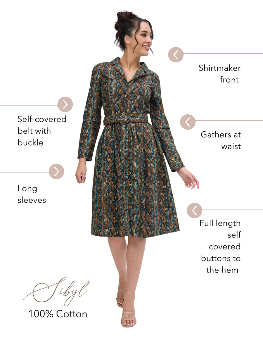 Sibyl 'Snake Charmer' Shirtdress NEW ARRIVAL
