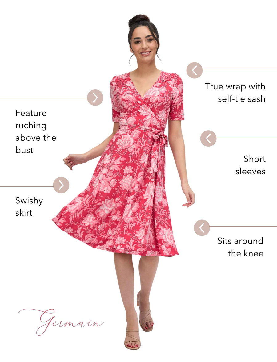 Germain 'Strawberry Spritz' True Wrap Dress