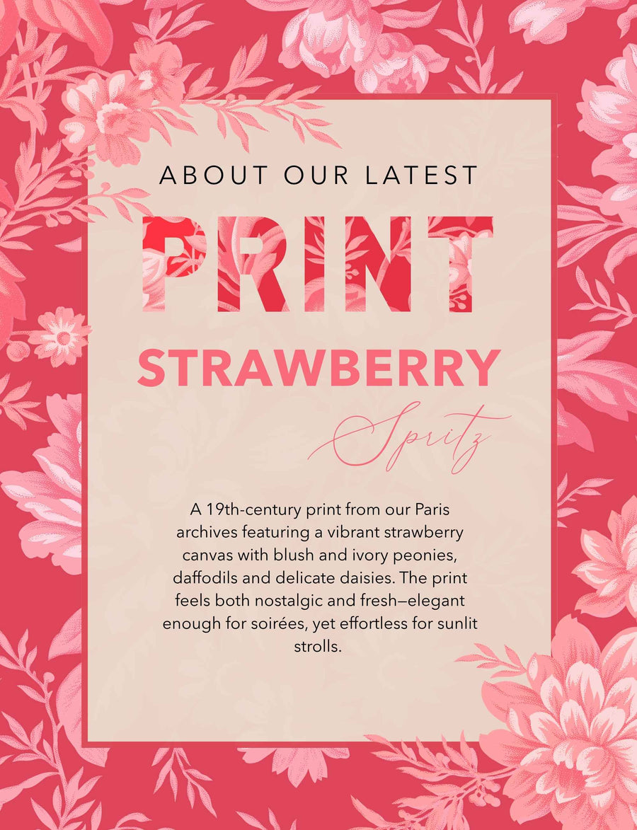 Peaches 'Strawberry Spritz' Faux Wrap with Cape