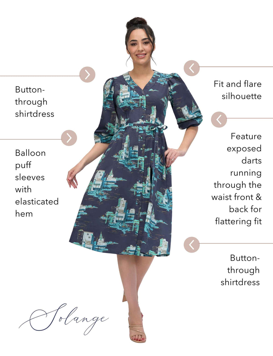 Solange 'The Lido' 100% Cotton Shirtdress NEW ARRIVAL