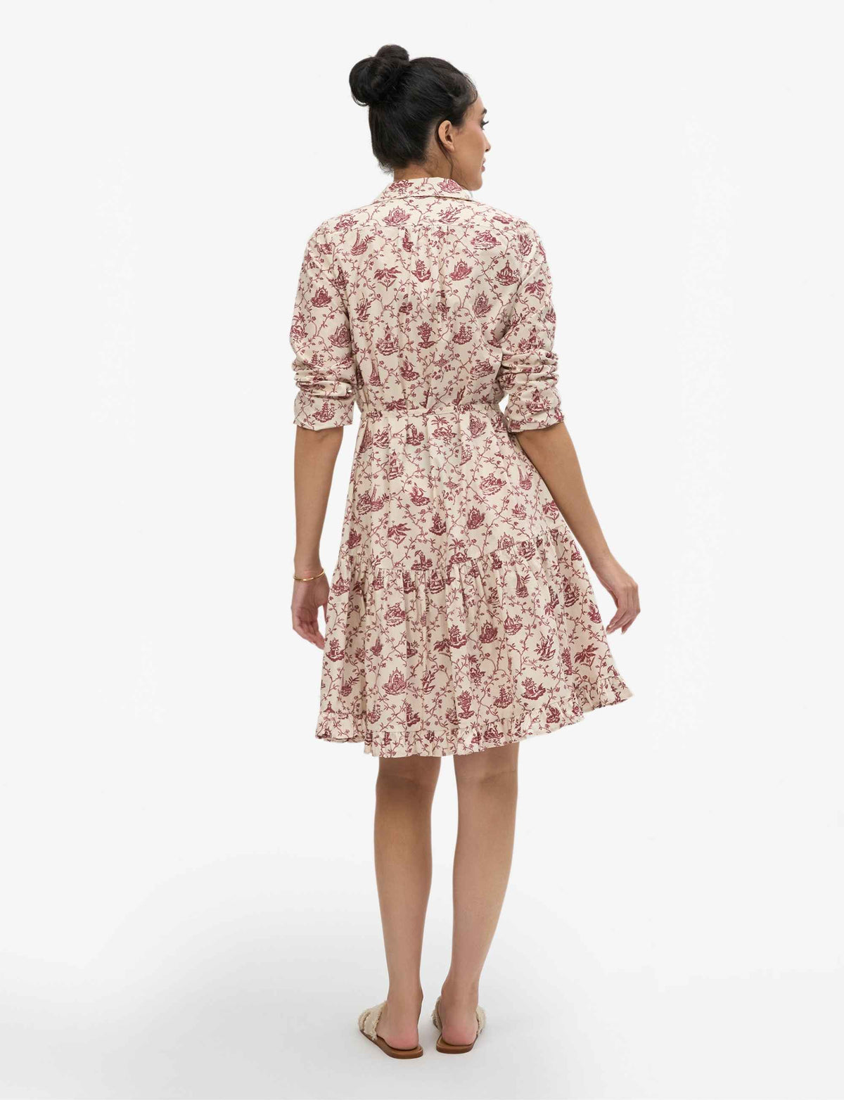 Florence 'Travel Diary' V-Neck Shirtdress - FINAL SALE