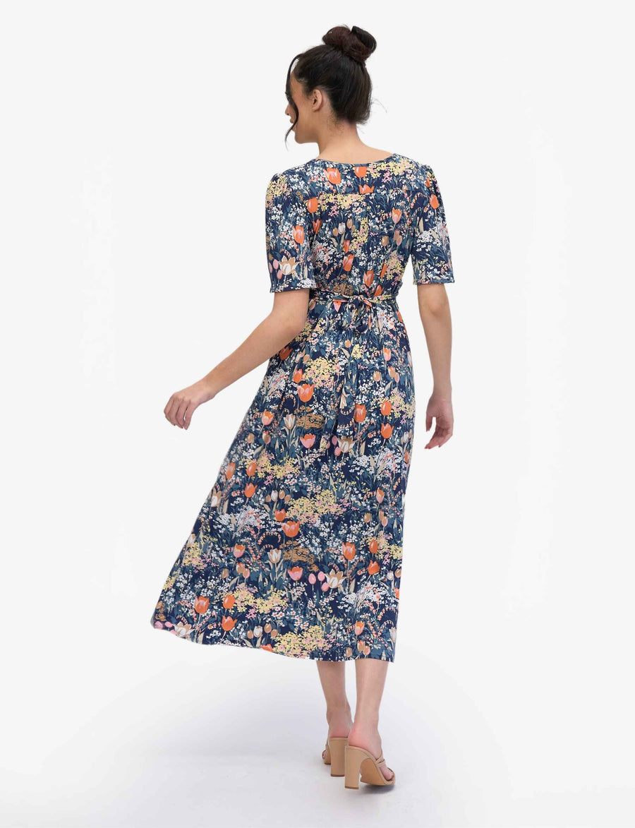 Cornelis 'Tulip Fields' Empire Line Dress