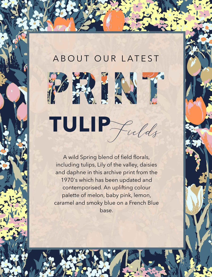 Cornelis 'Tulip Fields' Empire Line Dress
