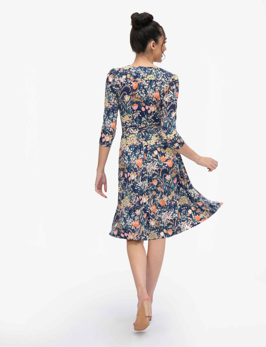Oswald 'Tulip Fields' Faux Wrap Dress