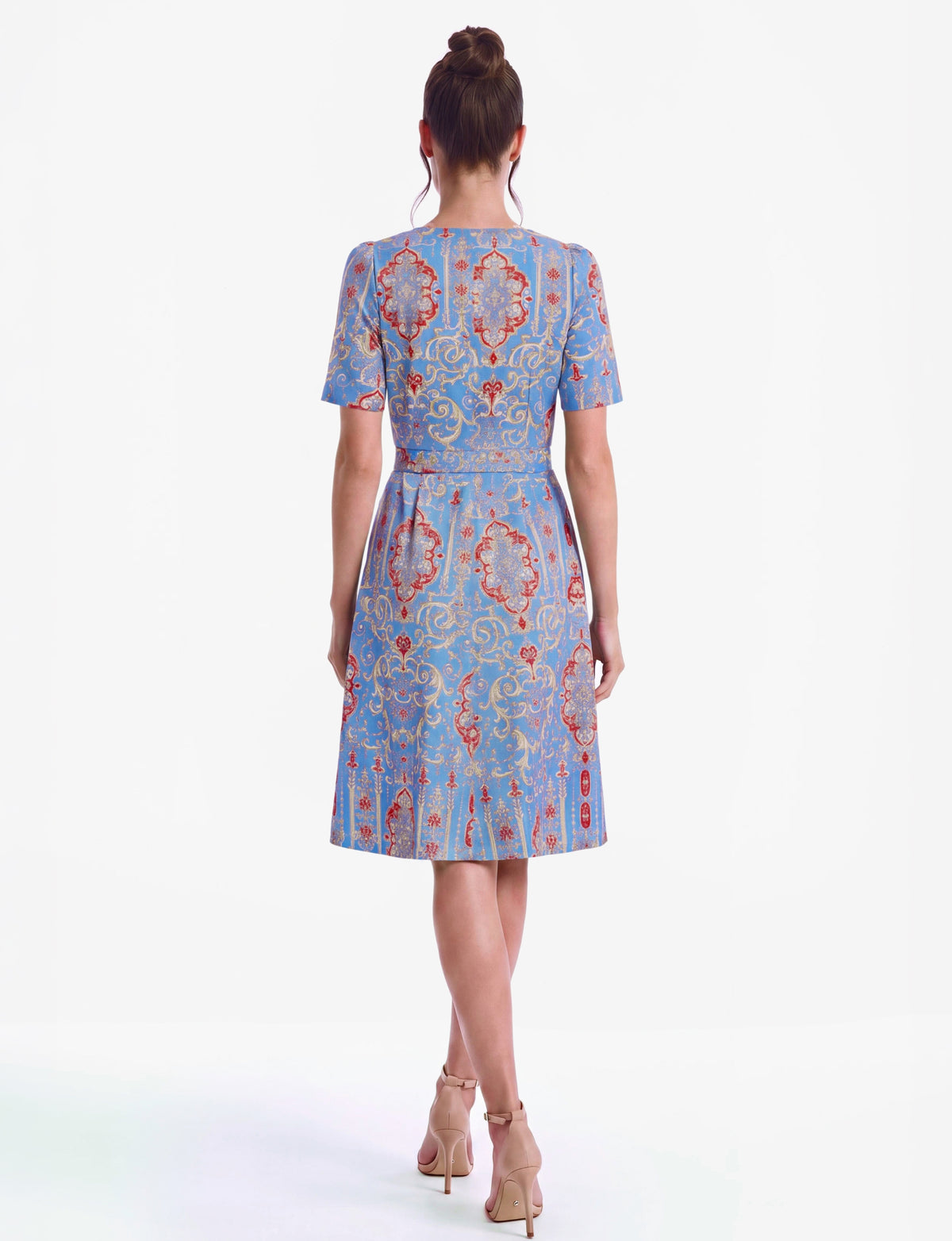 Bianca 'Venetian Affair' A-Line Tie Mini Dress