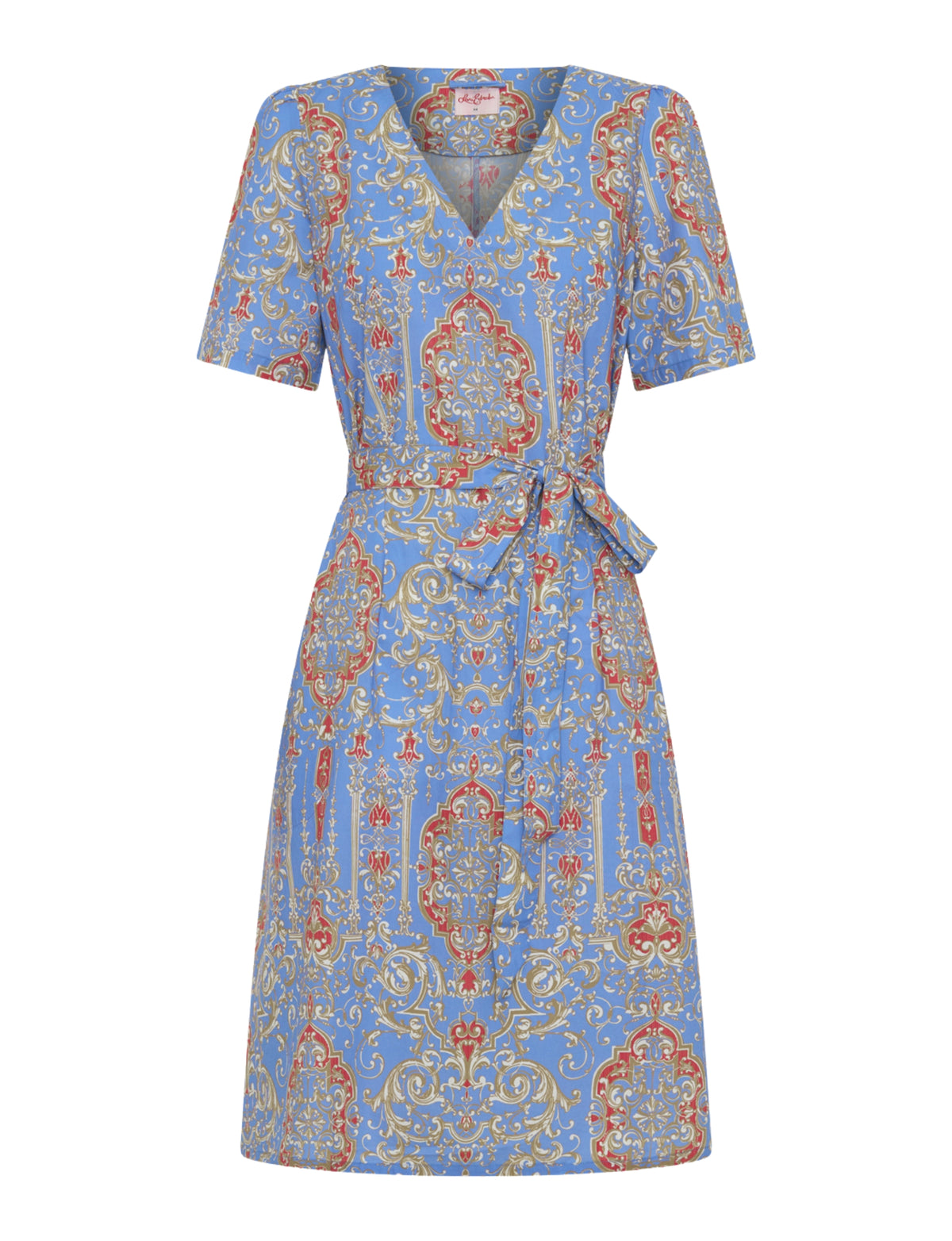 Bianca 'Venetian Affair' A-Line Tie Mini Dress