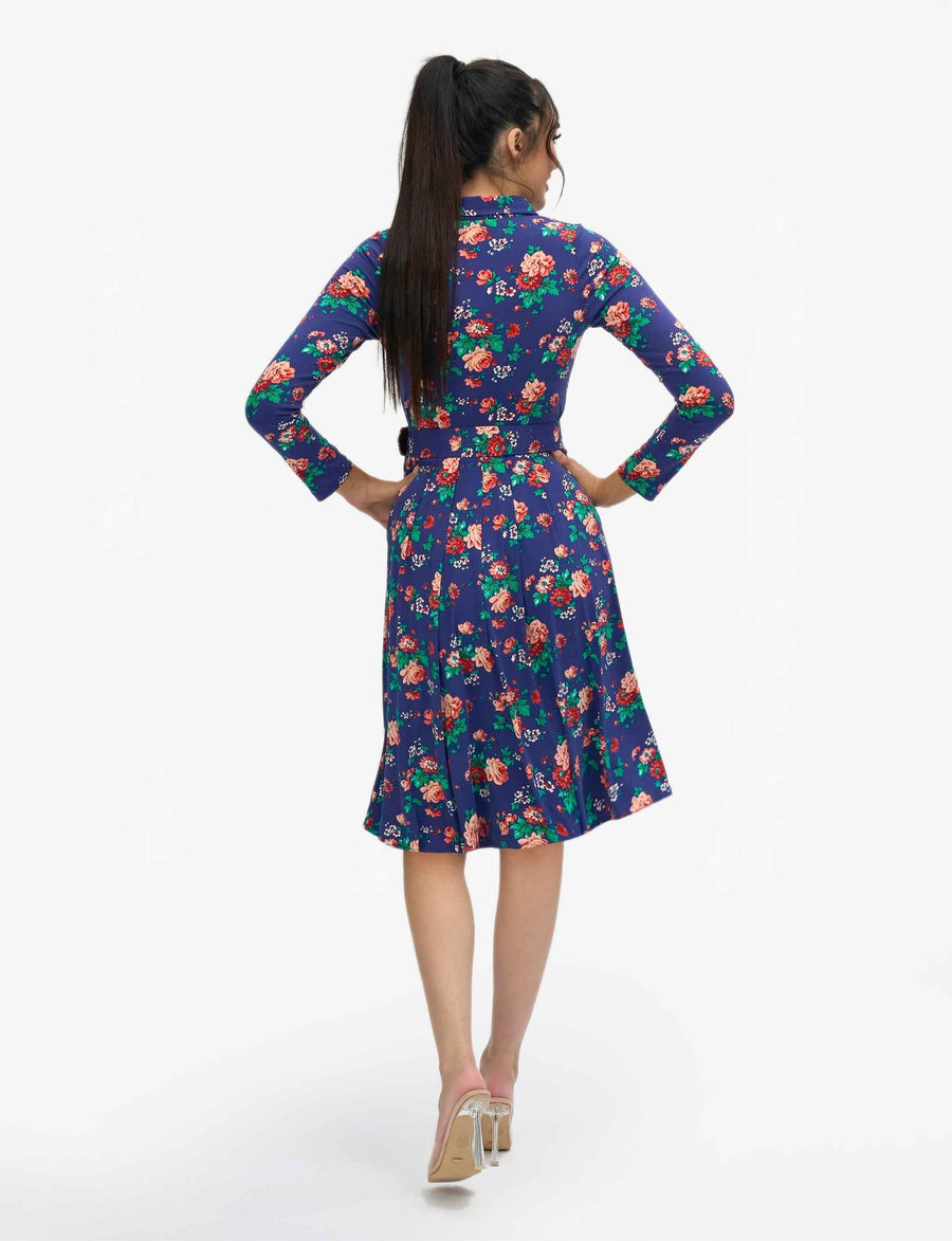 Britta 'Winter Rose' Shirtdress with Belt NEW ARRIVAL