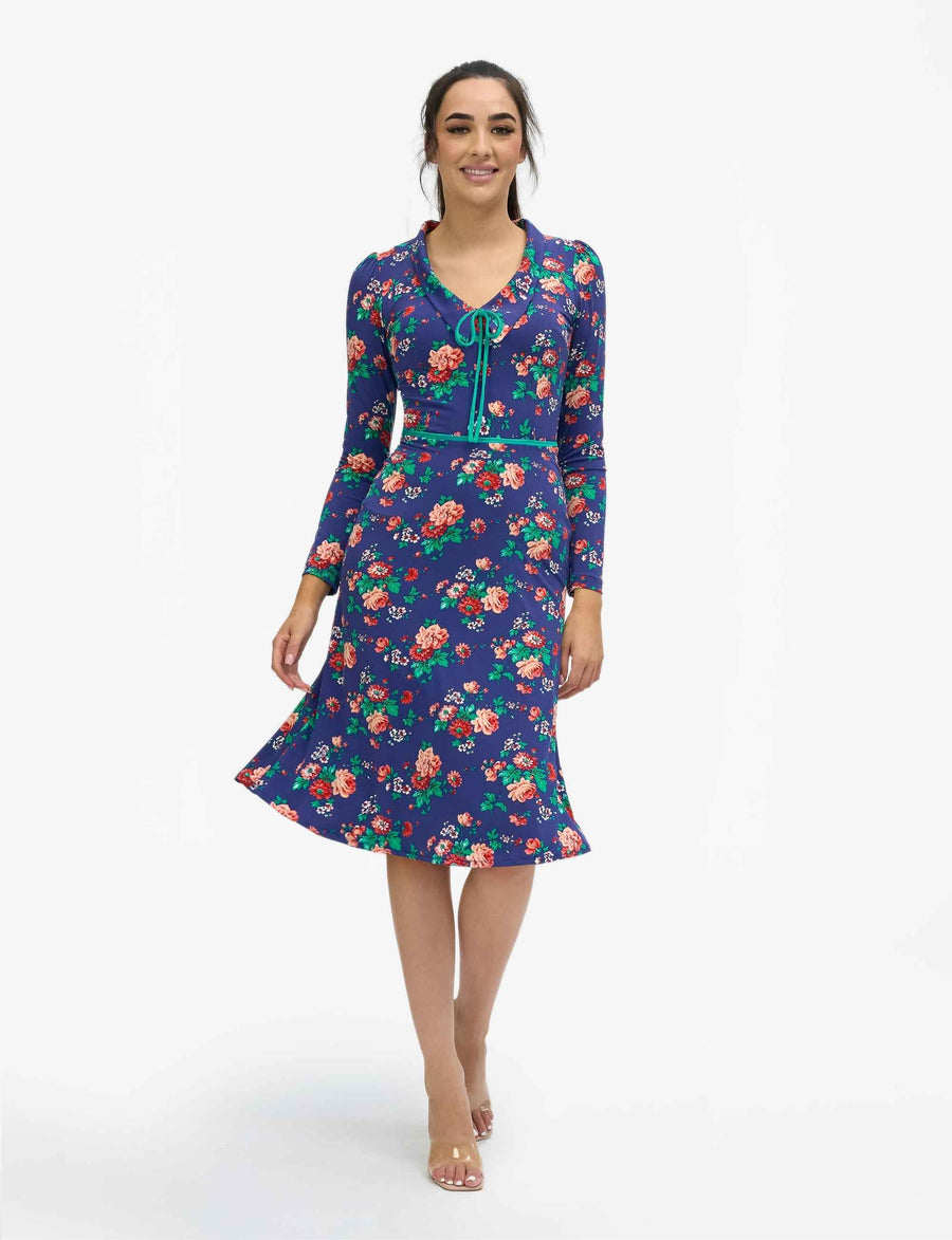 Carla 'Winter Rose' Fit and Flare Dress NEW ARRIVAL