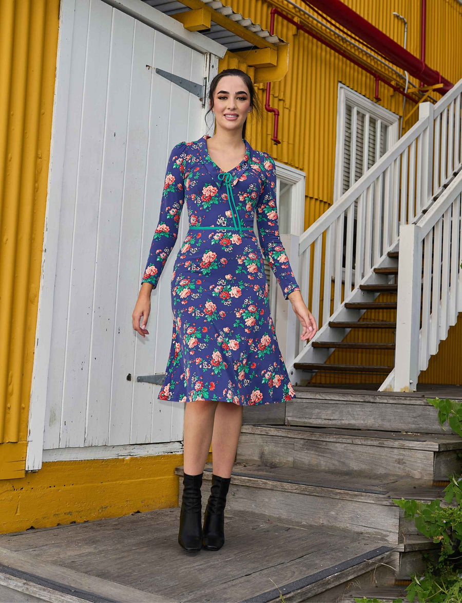 Carla 'Winter Rose' Fit and Flare Dress NEW ARRIVAL