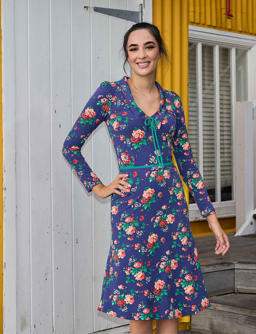 Carla 'Winter Rose' Fit and Flare Dress NEW ARRIVAL