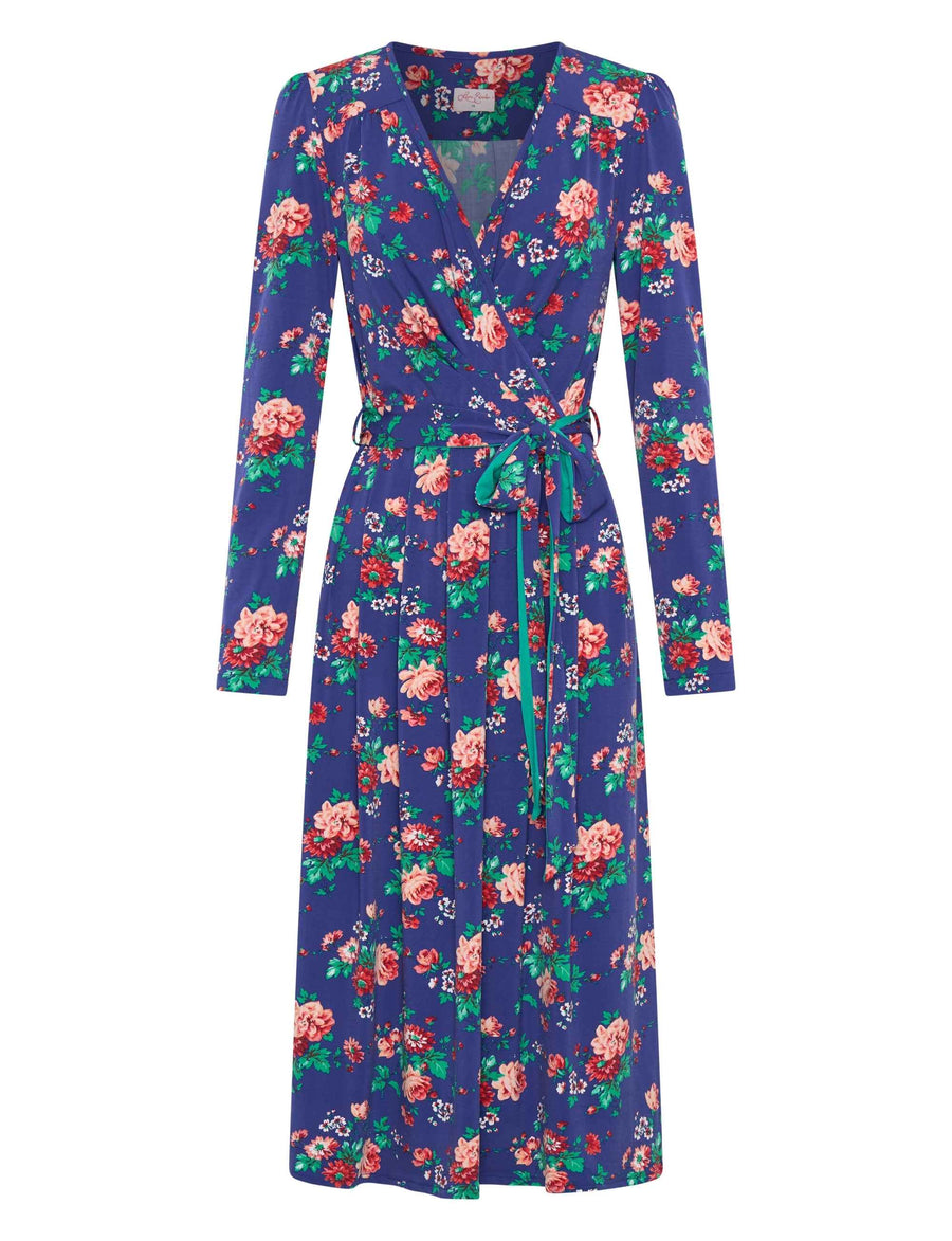 Dominique 'Winter Rose' Faux Wrap with Sash NEW ARRIVAL