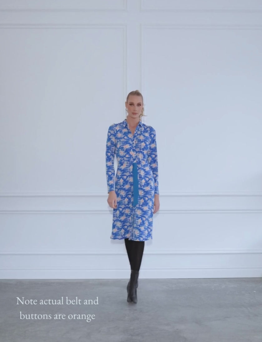 Evelina 'Cupid's Arrow' Shirtmaker Knee Length Dress
