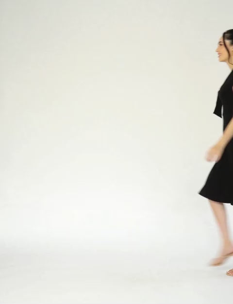 Sabia 'LBD' Sailor Collar Fit and Flare Dress