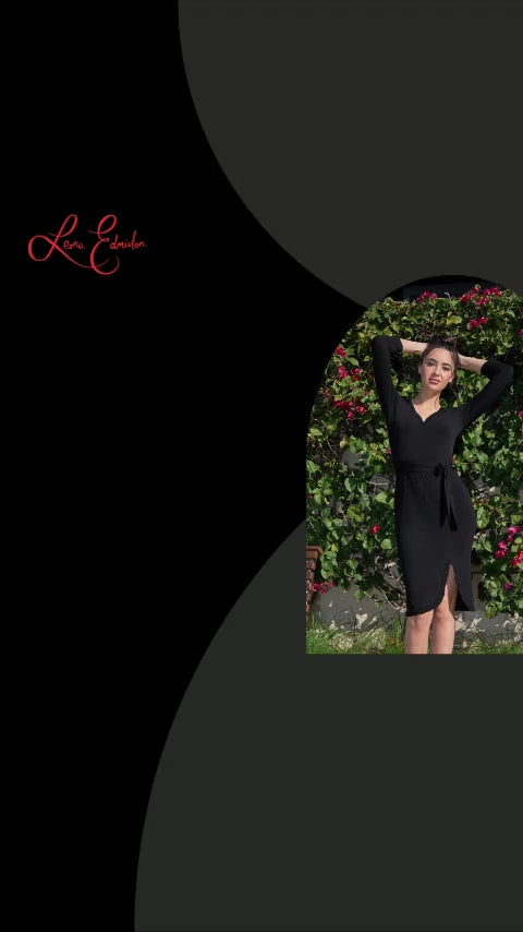 Jamie 'LBD' Sheath Dress with Tie NEW ARRIVAL
