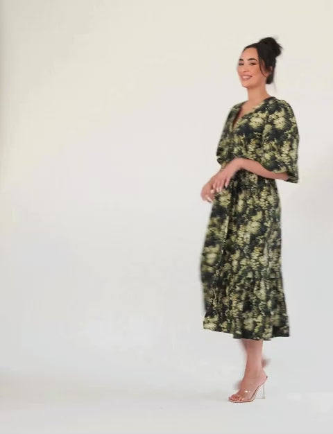 Siera 'Into The Woods' Loose Fit Double Tiered Dress NEW ARRIVAL