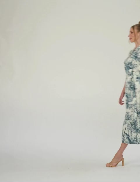 Yvette 'Paradise' 100% Cotton Looser Fit Shift Dress