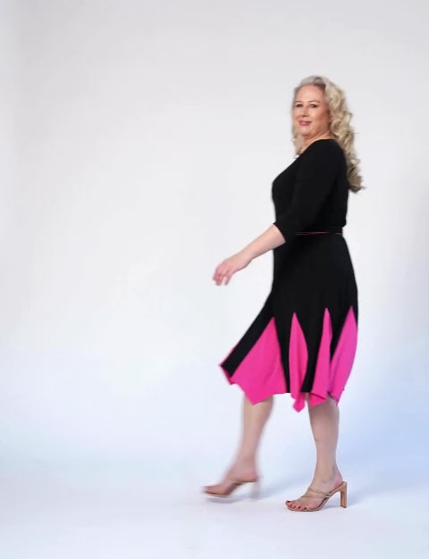Becker 'LBD' Fit and Flare with Handkerchief Hem NEW ARRIVAL