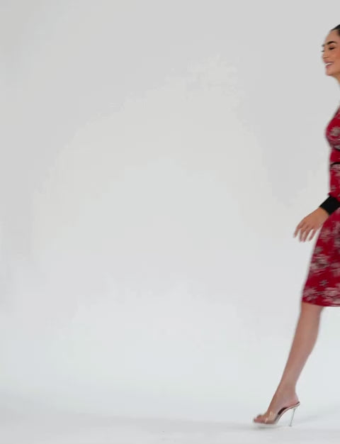 Autumn 'Lovely Lilies' Fit and Flare Dress NEW ARRIVAL