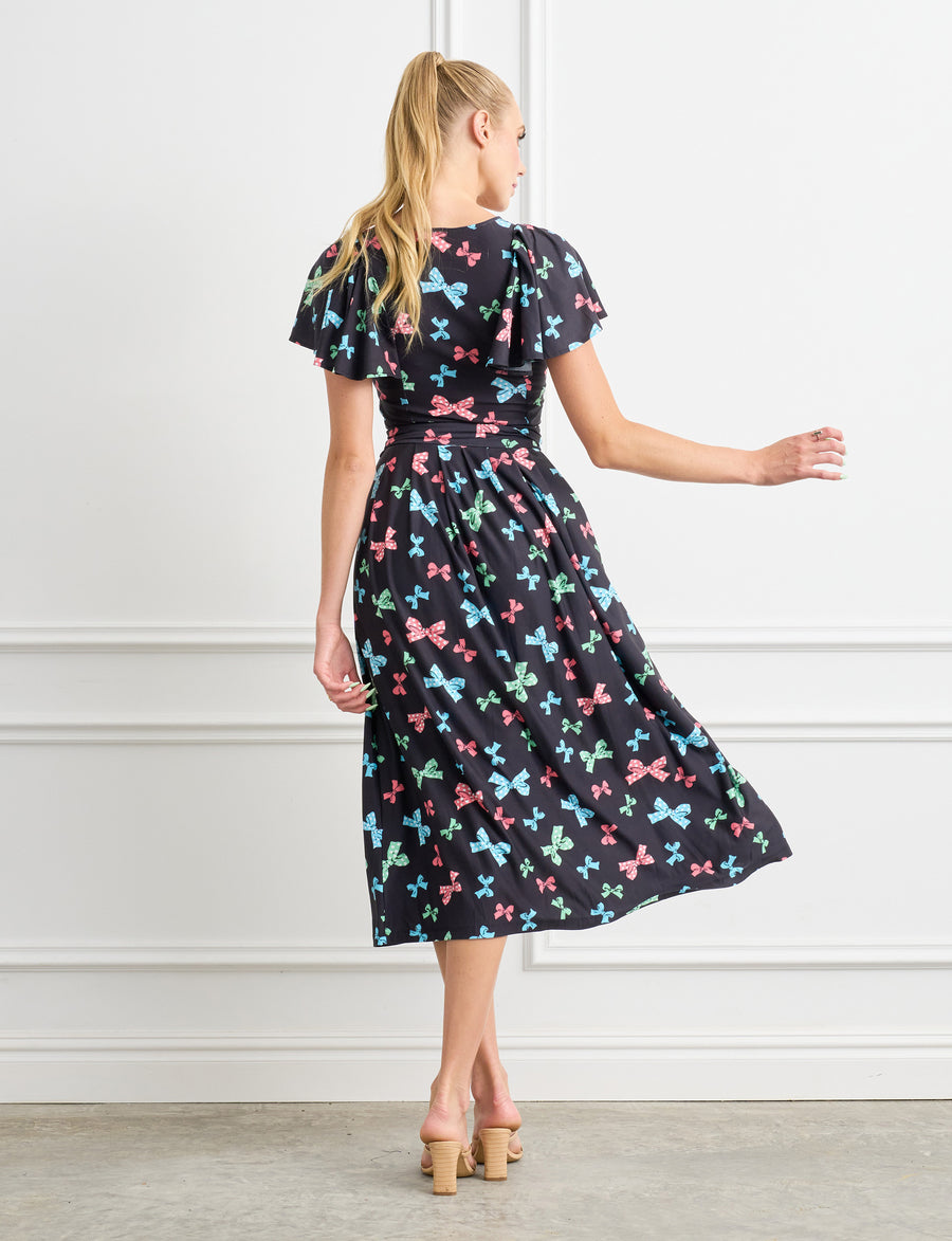 Penelope "Perfect Gift Green' Fit and Flare Midi Dress