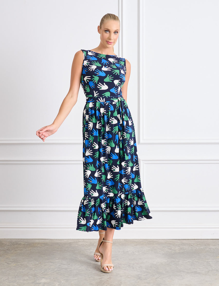 Tosca Hello There Sleeveless Fit and Flare Midi Dress