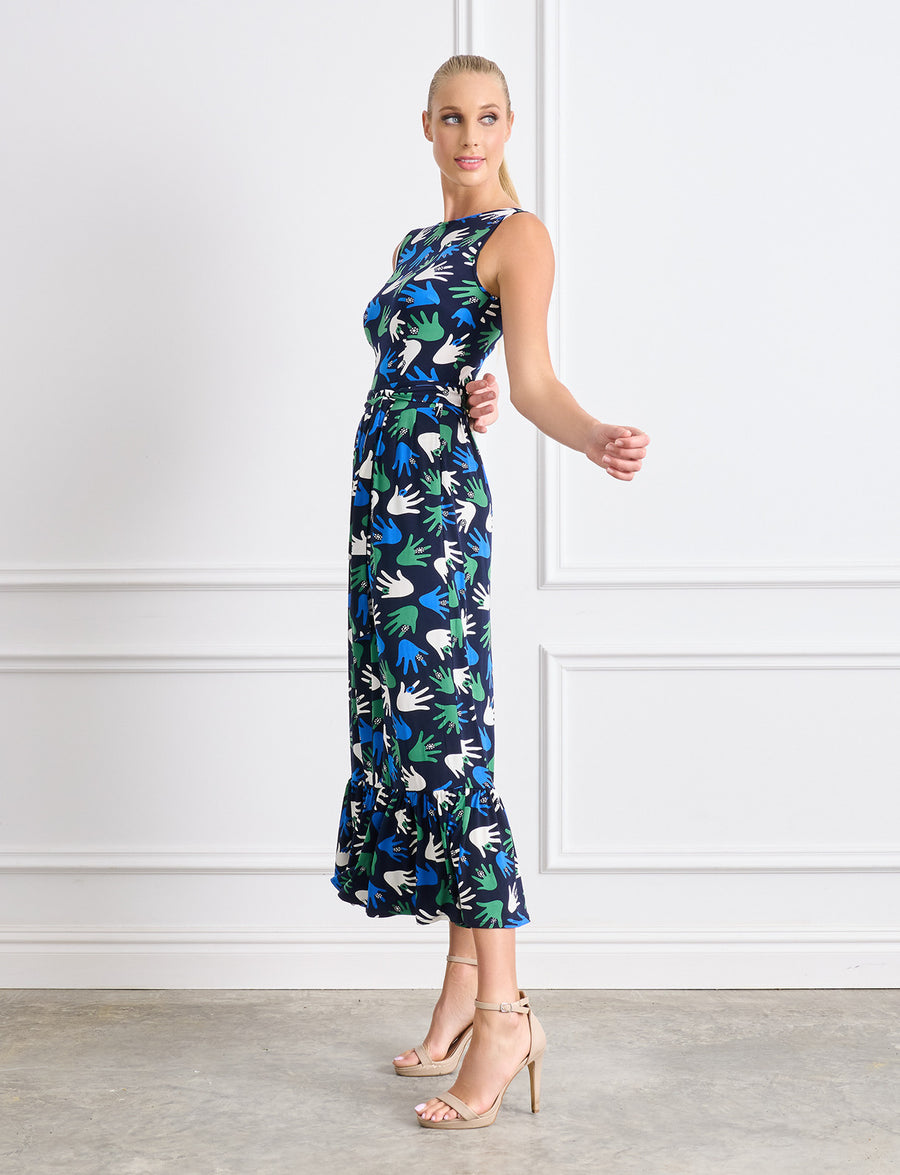 Tosca Hello There Sleeveless Fit and Flare Midi Dress